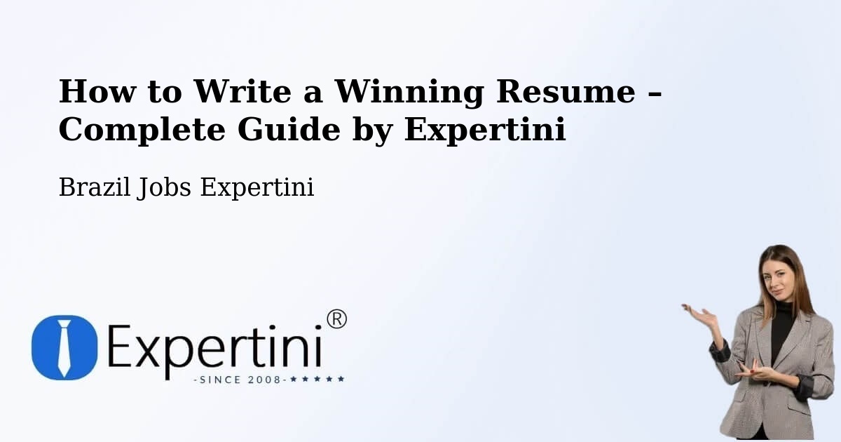 Resume Writing Guide for Job Seekers – Cabrobó - Cabrobó, Brazil Jobs Expertini